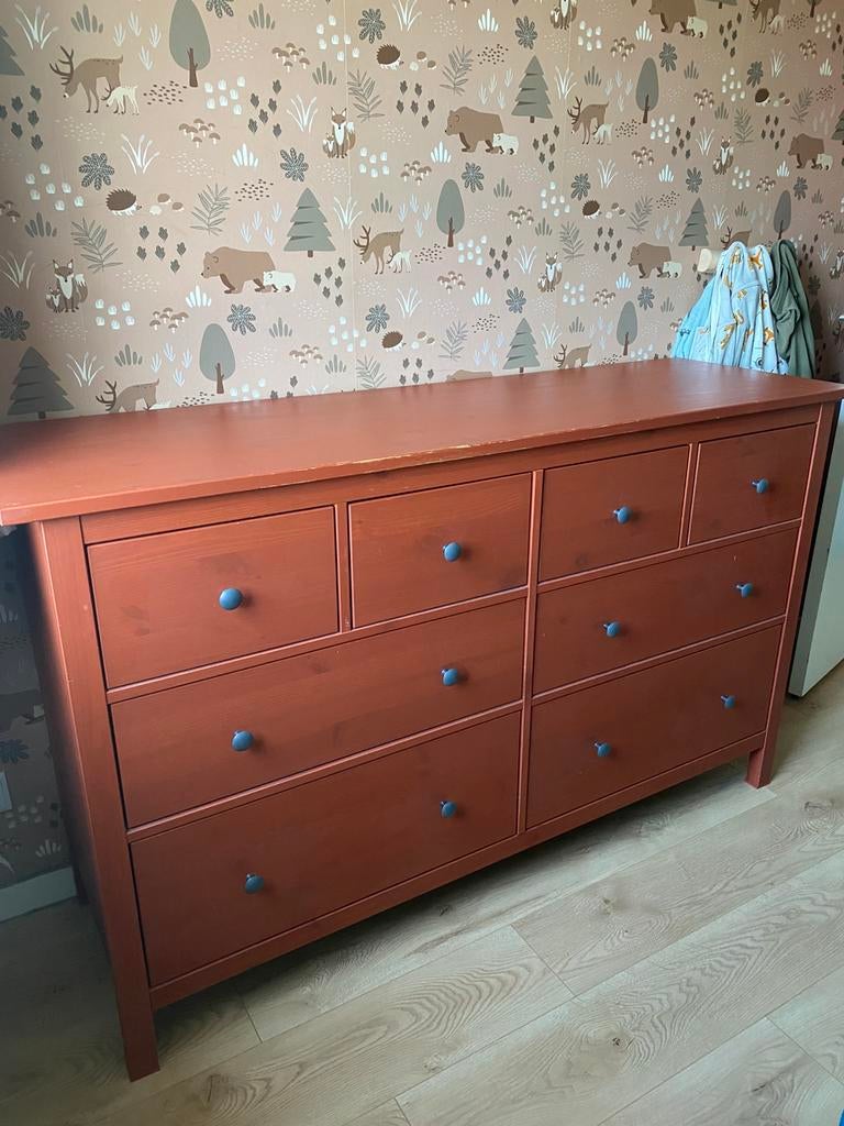 HEMNES ladekast, Ophalen, Gebruikt, 100 tot 150 cm, 5 laden of meer