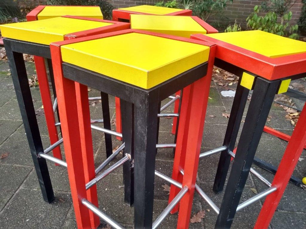 set rietveld krukjes, Ophalen, Gebruikt, Hout