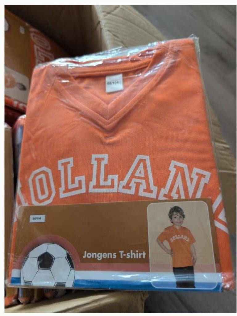 Partij oranje shirts, Ophalen of Verzenden, Nieuw, Overige maten