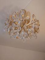 Vintage hollywood regency stijl kristallen kroonluchter, Huis en Inrichting, Ophalen of Verzenden, Zo goed als nieuw