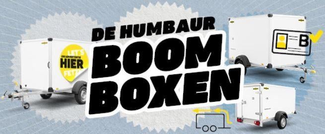 Humbaur BOOM BOXEN!! Extra opslagruimte voor je camper?, Buscamper of Camperbus, Hobby, Bedrijf