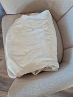 Crème kleurig hoeslaken 90x200 (past 100x210), Huis en Inrichting, Slaapkamer | Beddengoed, Eenpersoons, Ophalen of Verzenden