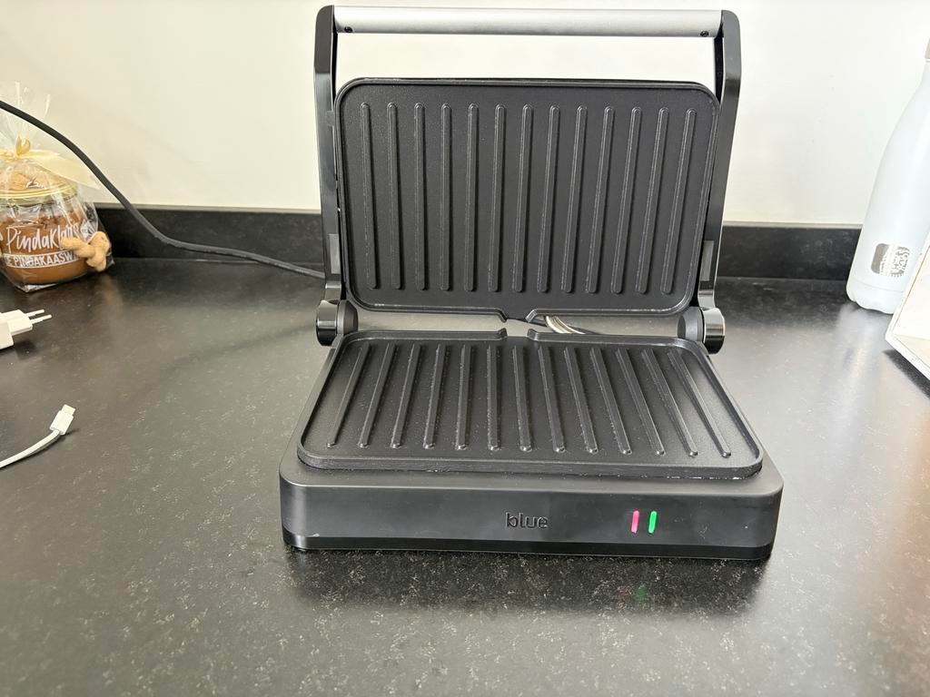 Blue Tosti ijzer - Contactgrill - Zo goed als nieuw, Ophalen, Zo goed als nieuw, Tafelgrill
