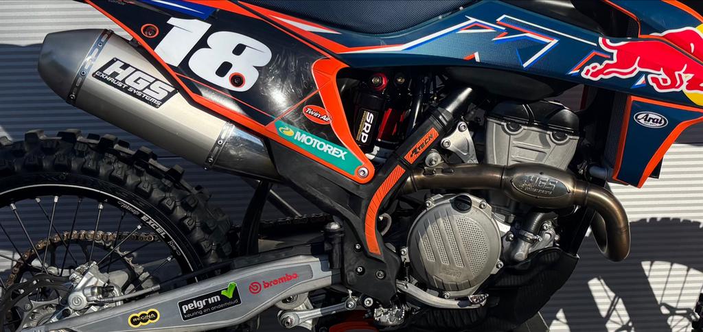 HGS uitlaatsysteem KTM/GasGas/Husqvarna 250/350 SXF 2020-23, Motoren, Ophalen of Verzenden, Gebruikt