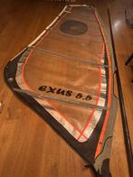 Surfzeil 5,5 m2, deelbare mast, mastverlenger en mastvoet, Ophalen, Gebruikt, Zeil, 5 tot 7 m²