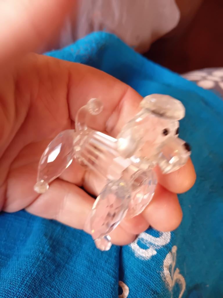 Kristallen Koningspoedel Figuurtje, Ophalen of Verzenden, Gebruikt, Figuurtje