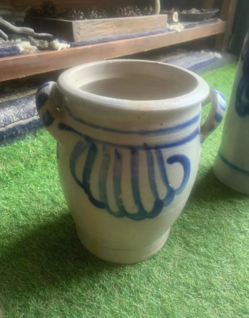Keulse pot en waterkruik, Gebruikt, Rond, Ophalen of Verzenden, Aardewerk