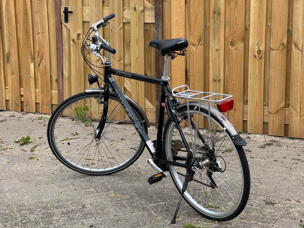 Herenfiets Wheeler Aluminium 24 versnellingen, Nieuwe banden, Gebruikt, Velgrem, Versnellingen, 53 tot 57 cm