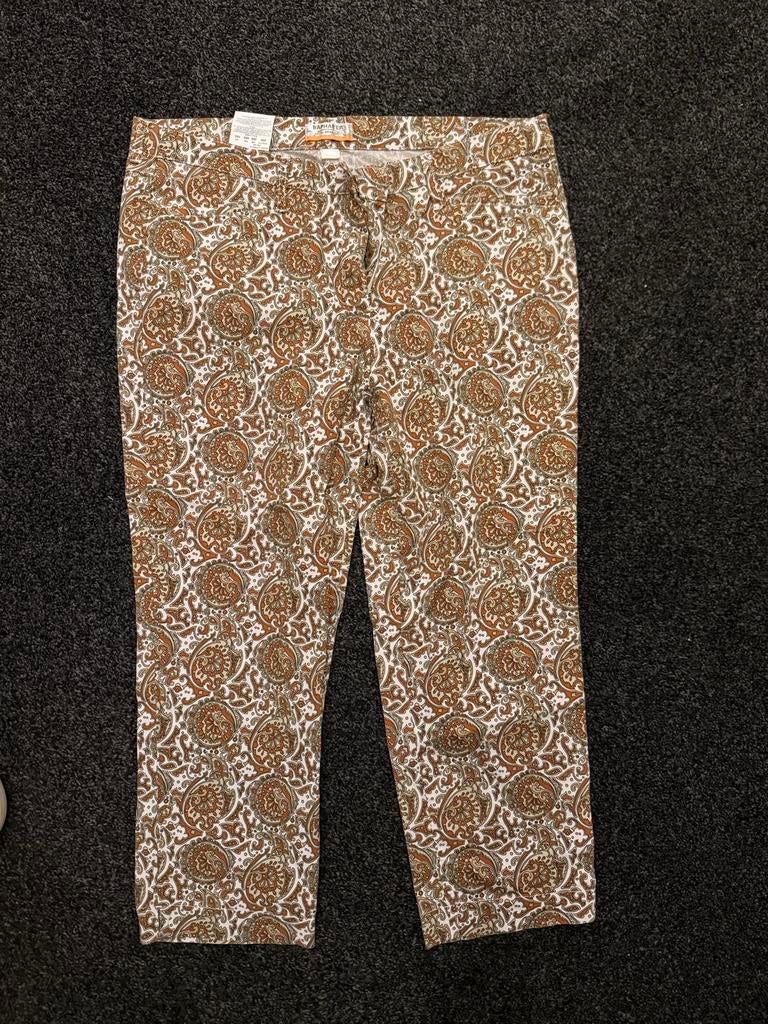 Brax broek type Raphaela Lorella Broek met Paisley Print, Bruin, Maat 46/48 (XL) of groter, Nieuw, Ophalen of Verzenden
