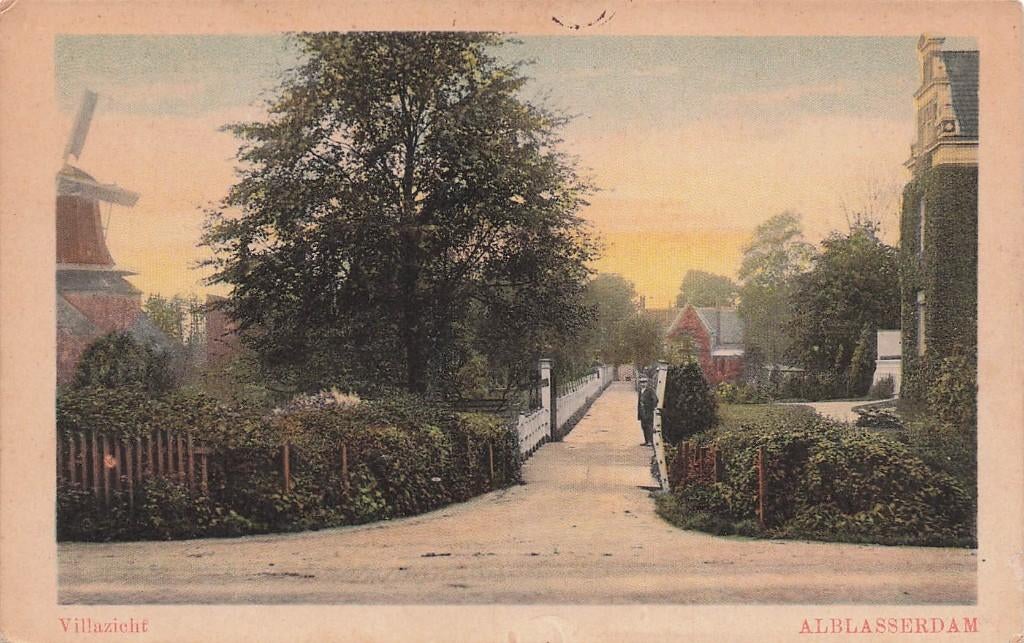 JO080 Alblasserdam Villazicht Molen ca 1910, Ophalen of Verzenden, Voor 1920, Ongelopen, Zuid-Holland