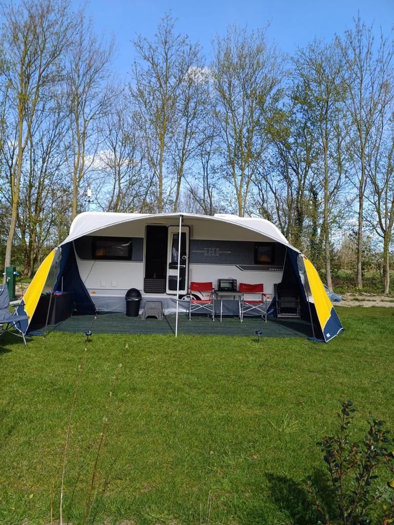 Unico Verona Luifel met Voorwand maat 13, Caravans en Kamperen, Voortenten en Luifels, Ophalen, Gebruikt, Ten Cate All Season 240g/m2