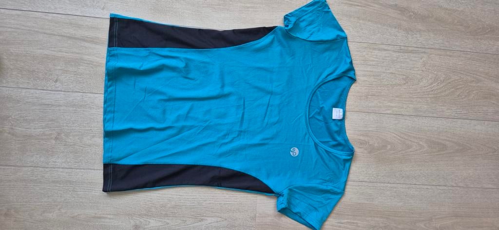 Sport shirt, Leontien, mt L, Maat 38/40 (M), Leontien, Blauw, Ophalen of Verzenden