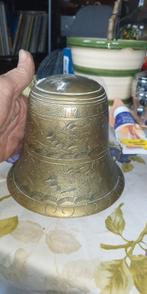 Bronzen klok met Chinese draken en tekst, Ophalen of Verzenden, Brons