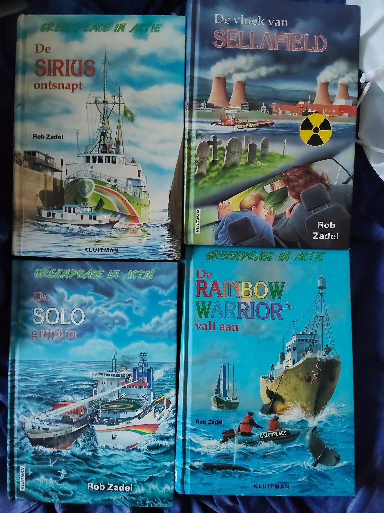 Boeken Greenpeace, Gelezen, Rob zadel, Ophalen of Verzenden, Fictie