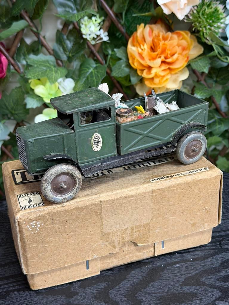 1930 FRANCE JOUETS truck met lading en doos!! Uniek!!, Antiek en Kunst, Ophalen of Verzenden