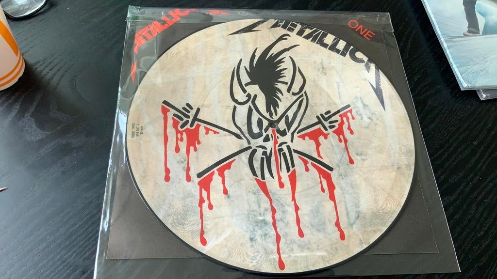 Metallica lp one picture disc, Cd's en Dvd's, Vinyl | Hardrock en Metal, Ophalen of Verzenden, Zo goed als nieuw