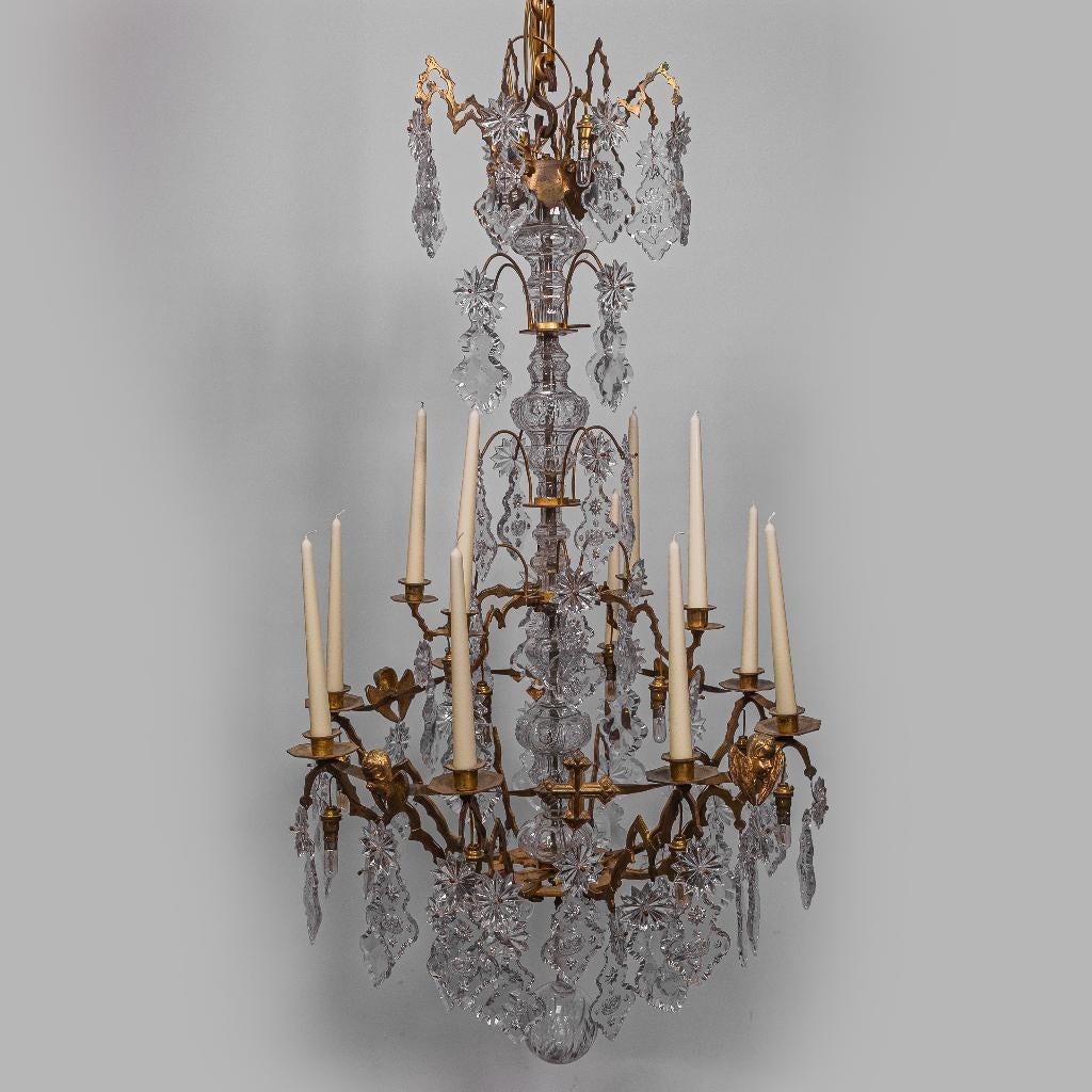 Kroonluchter Engelen, neogotiek, 19e-eeuw, Antiek en Kunst, Ophalen