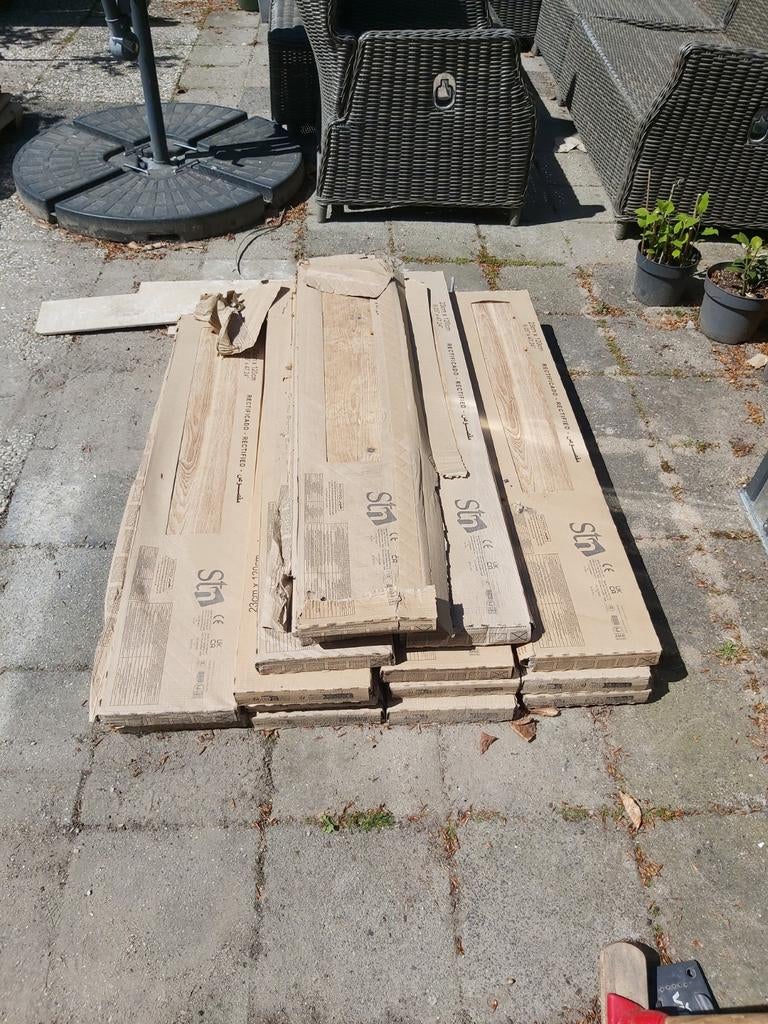 Houtlook tegels, Tuin en Terras, Tegels en Klinkers, Ophalen of Verzenden, Gebruikt