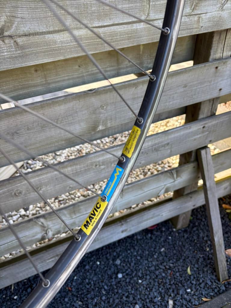 Mavic open 4 CD achterwiel, Shimano 600 naaf, 6 speed, Wiel, Gebruikt, Ophalen of Verzenden, Aluminium