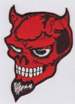 Satan Devil stoffen opstrijk patch embleem #1, Motoren, Ophalen of Verzenden