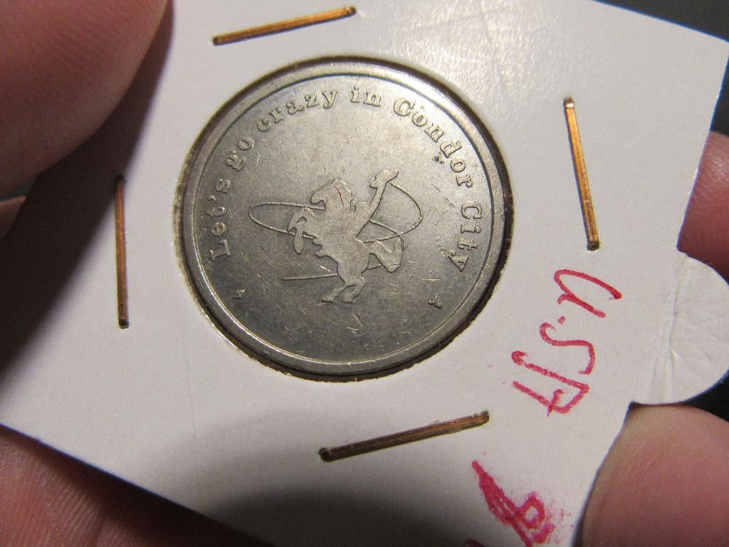 Token - 1 Condor Dollar The Best in the West paard, Postzegels en Munten, Penningen en Medailles, Verzenden, Overige materialen