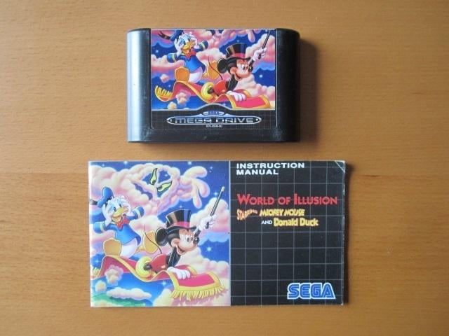 World of Illusion (Donald MIckey) Sega Mega Drive Megadrive, Spelcomputers en Games, Gebruikt, 1 speler, Ophalen of Verzenden