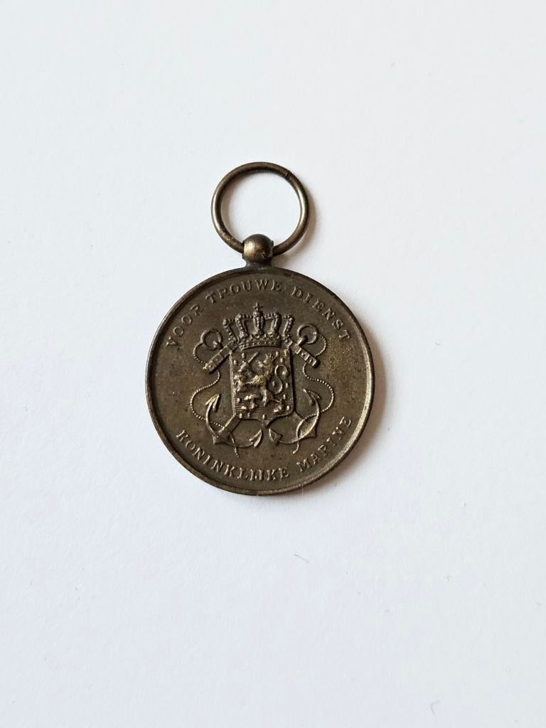 Trouwe dienst medaille brons 12 jaar Marine onderscheiding, Verzamelen, Ophalen of Verzenden
