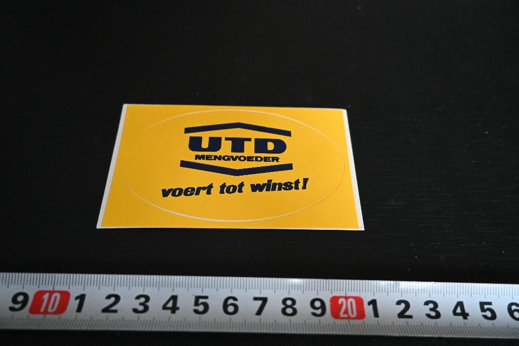 sticker UTD mengvoeder voert tot winst ! *, Ophalen, Zo goed als nieuw, Sticker