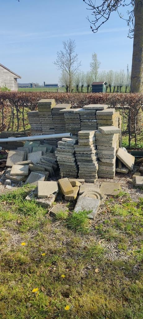 Tegels verschillende diktes, Ophalen, Gebruikt, 10 m² of meer, Overige typen