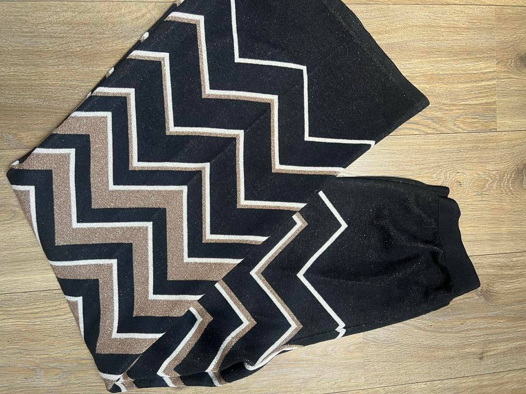 TWINSET Broek met Zigzag Patroon - Maat M, Kleding | Dames, Maat 38/40 (M), Overige kleuren, Ophalen of Verzenden, Zo goed als nieuw