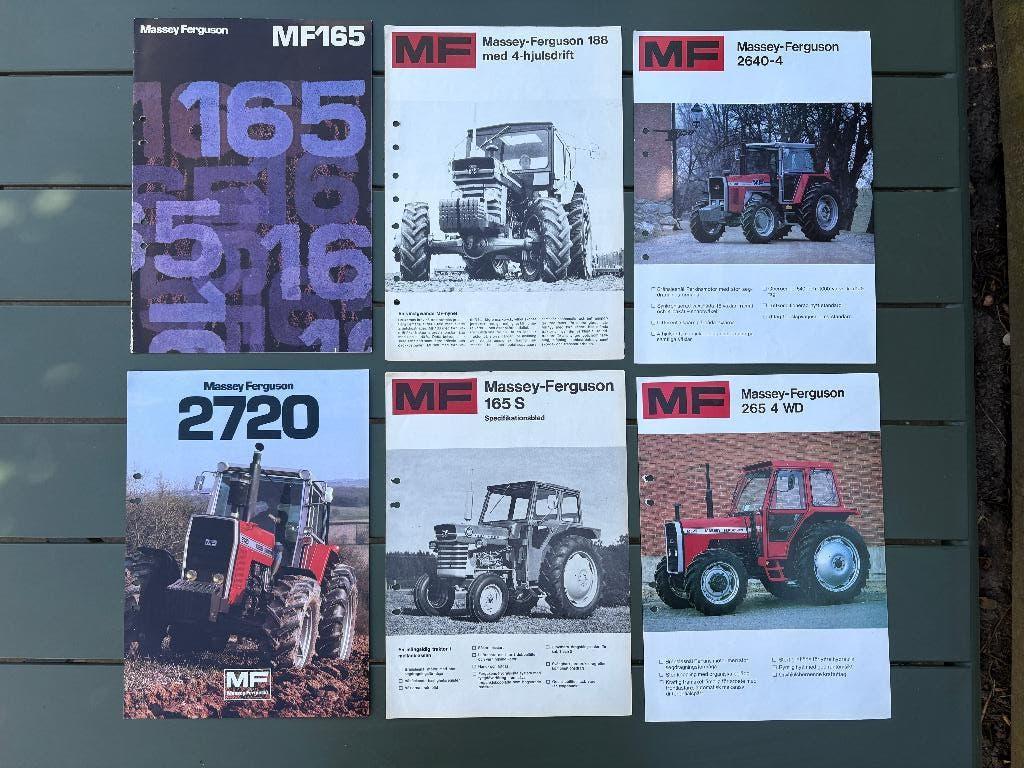 Massey Ferguson MF trekker folder tractor brochure 6x, Ophalen of Verzenden, Gelezen, Overige merken