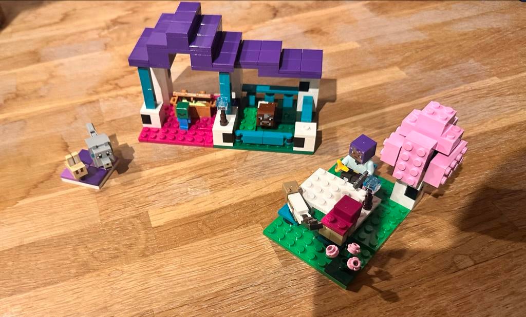 Lego Minecraft set met figuren en accessoires, Inclusief minifiguren, Gebruikt, Minecraft, Lego