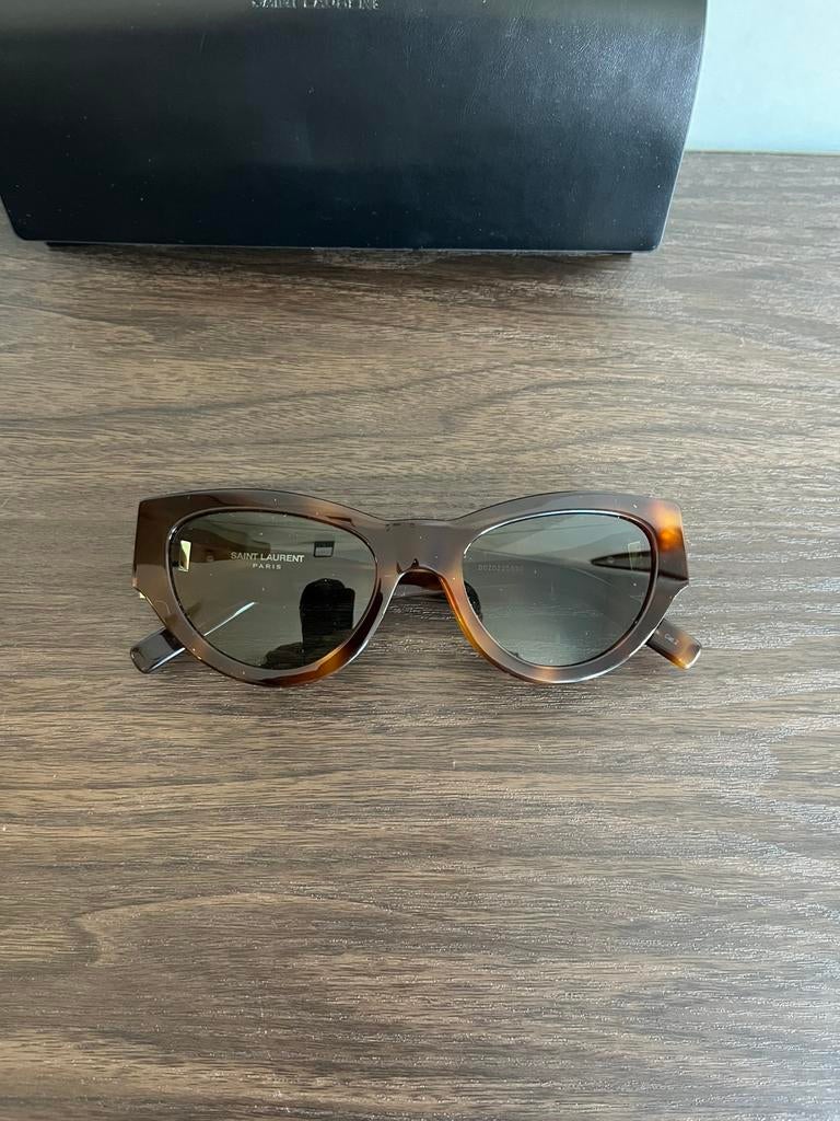 Saint Laurent SL 276 Mica Tortoise Zonnebril Nieuw, Overige merken, Zonnebril, Bruin, Nieuw