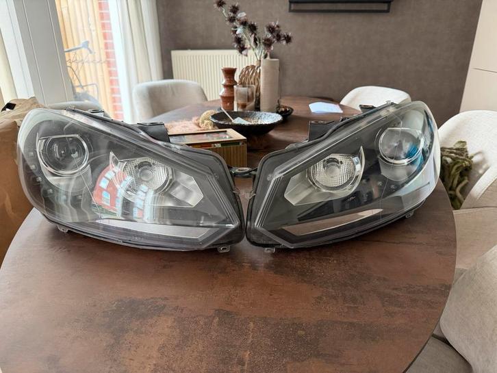 Koplampen Golf 6 GTI (lees beschrijving!!!), Auto-onderdelen, Verlichting, Volkswagen, Gebruikt, Ophalen of Verzenden