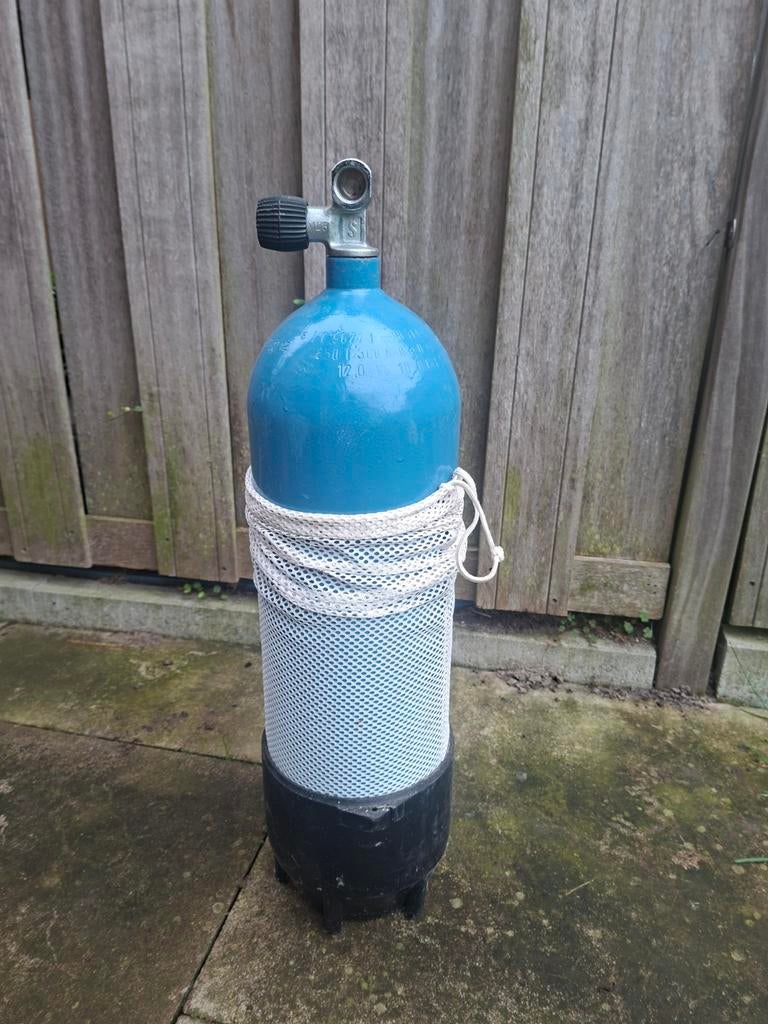 Duikfles 10 liter M25x2 - Keuring verlopen 2018, Watersport en Boten, Duiken, Ophalen, Gebruikt, Duikfles
