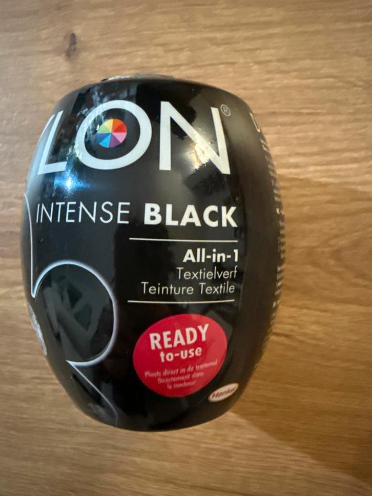 Dylon Intense Black Textielverf All-in-1, Hobby en Vrije tijd, Stoffen en Lappen, Nieuw, Overige materialen, Minder dan 30 cm