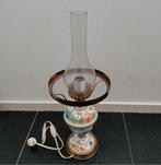 Lamp,Petroleumlamp,1960,elektrisch,Kelkglas, Ophalen of Verzenden
