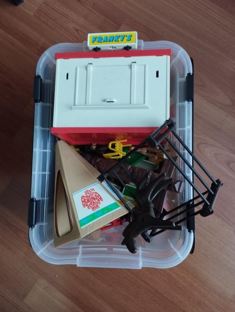 DOOS MET PLAYMOBIL VINTAGE, Ophalen of Verzenden, Gebruikt
