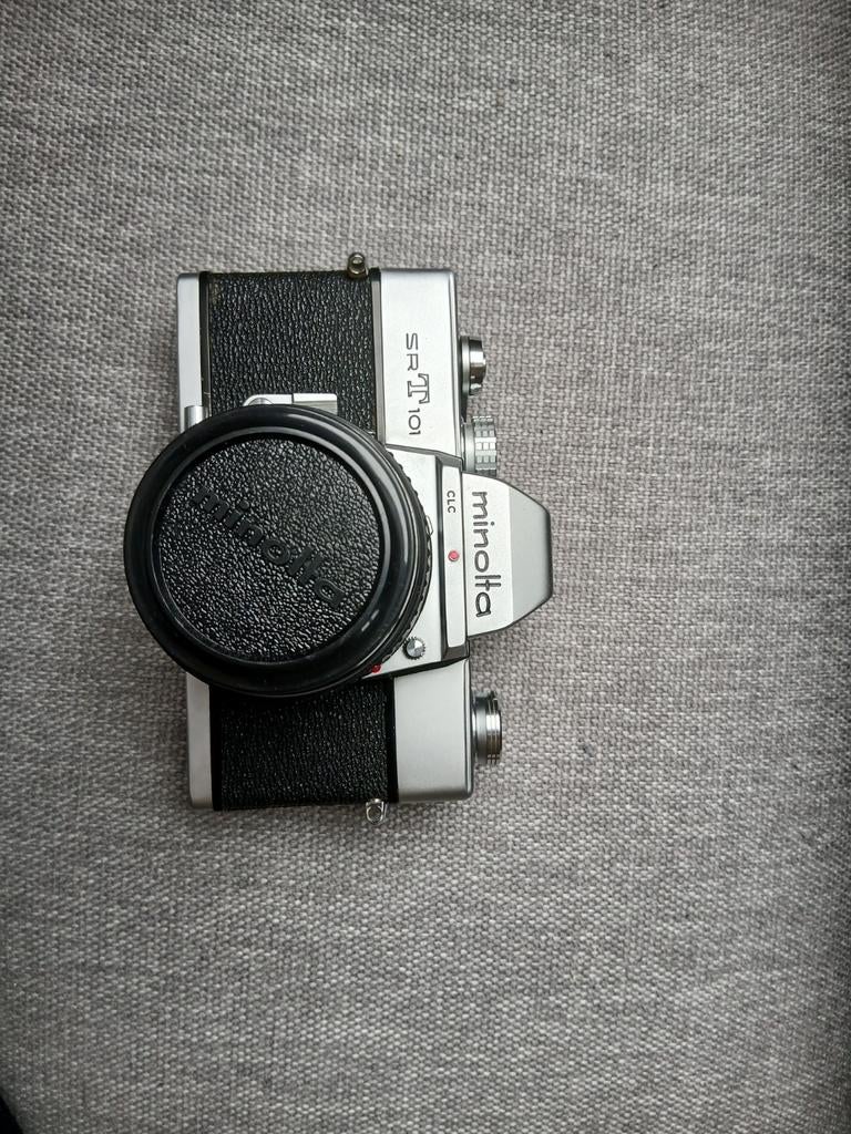 Minolta SRT101 met 50mm f/1.4 lens - Topconditie!, Audio, Tv en Foto, Fotocamera's Analoog, Ophalen of Verzenden, Spiegelreflex