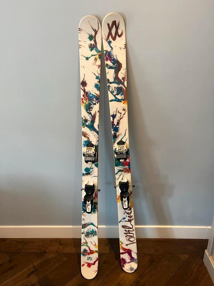 Volkl Kiki Ski's 170cm met Marker bindingen, Sport en Fitness, Skiën en Langlaufen, Zo goed als nieuw, Ski's, Skiën, Overige merken