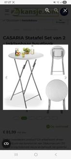 3x sta tafel ,bar tafel met 9 krukken, Huis en Inrichting, Tafels | Statafels, Ophalen, Zo goed als nieuw