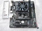 ASRock FM2A68M-DG3+ met AMD A 6 7400 K Radeon R 5, Ophalen, Gebruikt, DDR3, Micro-ATX