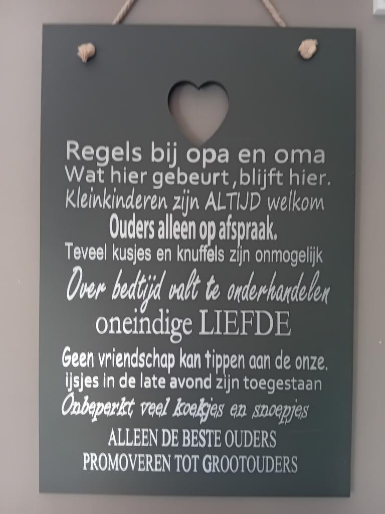 Leuke tekstbord, Huis en Inrichting, Woonaccessoires | Tekstborden en Spreuken, Ophalen