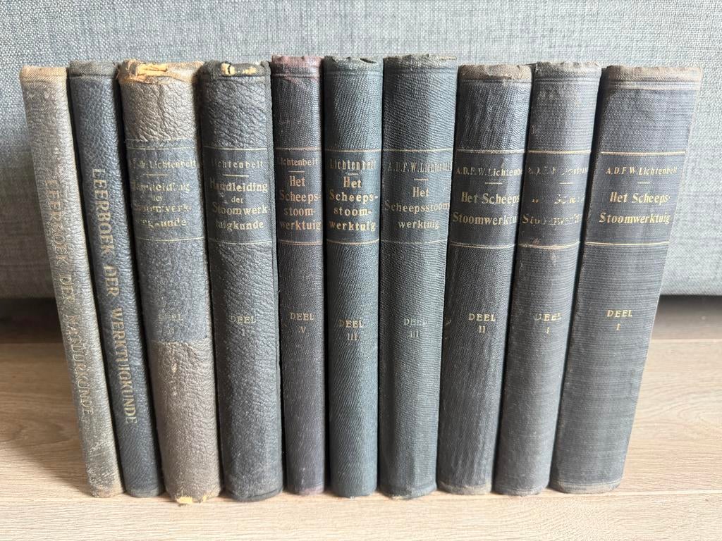 Collectie oude technische boeken: Werktuigbouw & Scheepswerk, Boeken, Techniek, Ophalen of Verzenden, Gelezen, Werktuigbouwkunde