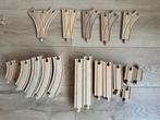 Mix van Brio en Ikea houten treinrails en treinen, Ophalen, Gebruikt