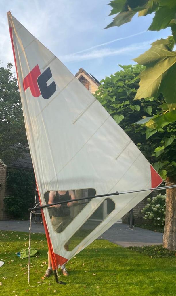 Ten cate surfplank incl zeil, Ophalen of Verzenden, Gebruikt, 5 tot 7 m²