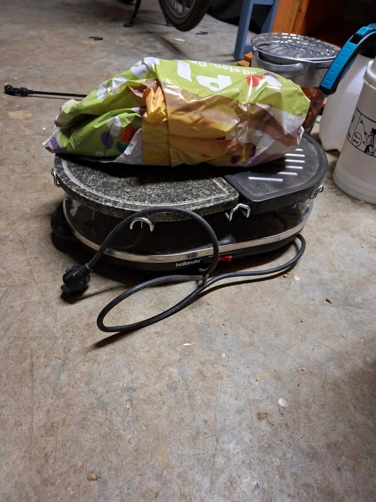 Steengrill Gourmetstel - Perfect voor gezellige avonden, Witgoed en Apparatuur, Gourmetstellen, Ophalen, Gebruikt, 4 t/m 7 personen