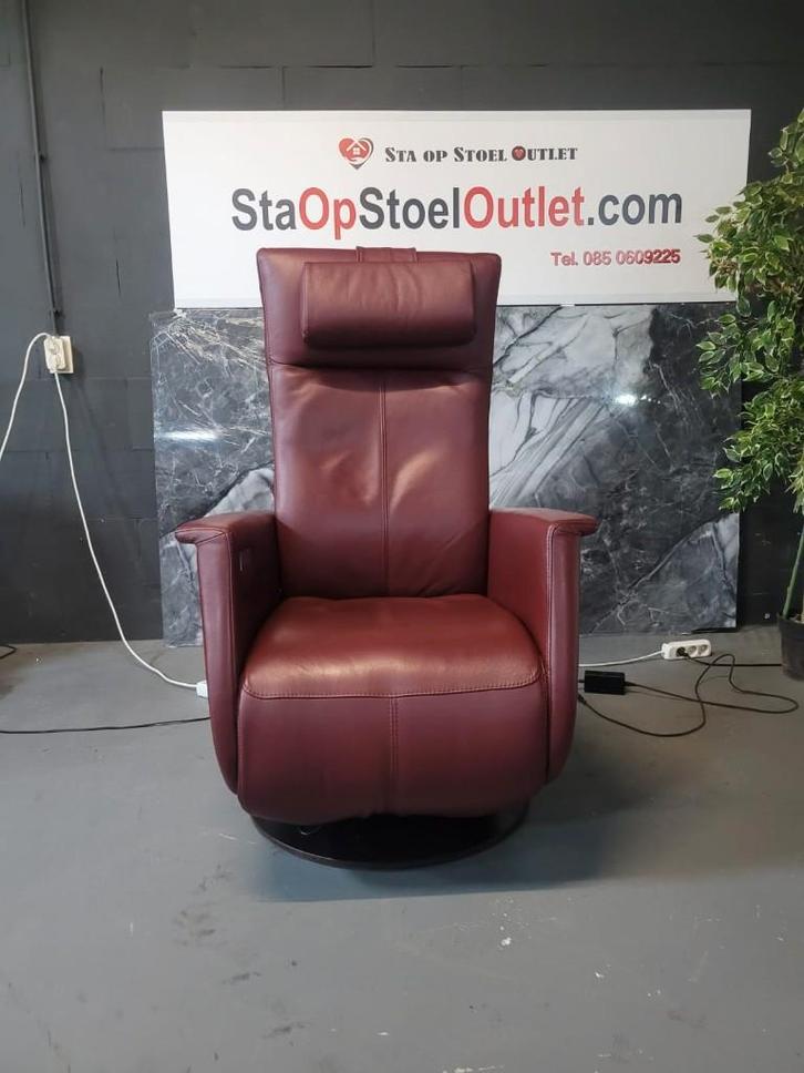 Staopstoel Prominent Toscana op accu met tiptoetsen, Huis en Inrichting, Fauteuils, Zo goed als nieuw, Leer, 50 tot 75 cm, Minder dan 75 cm