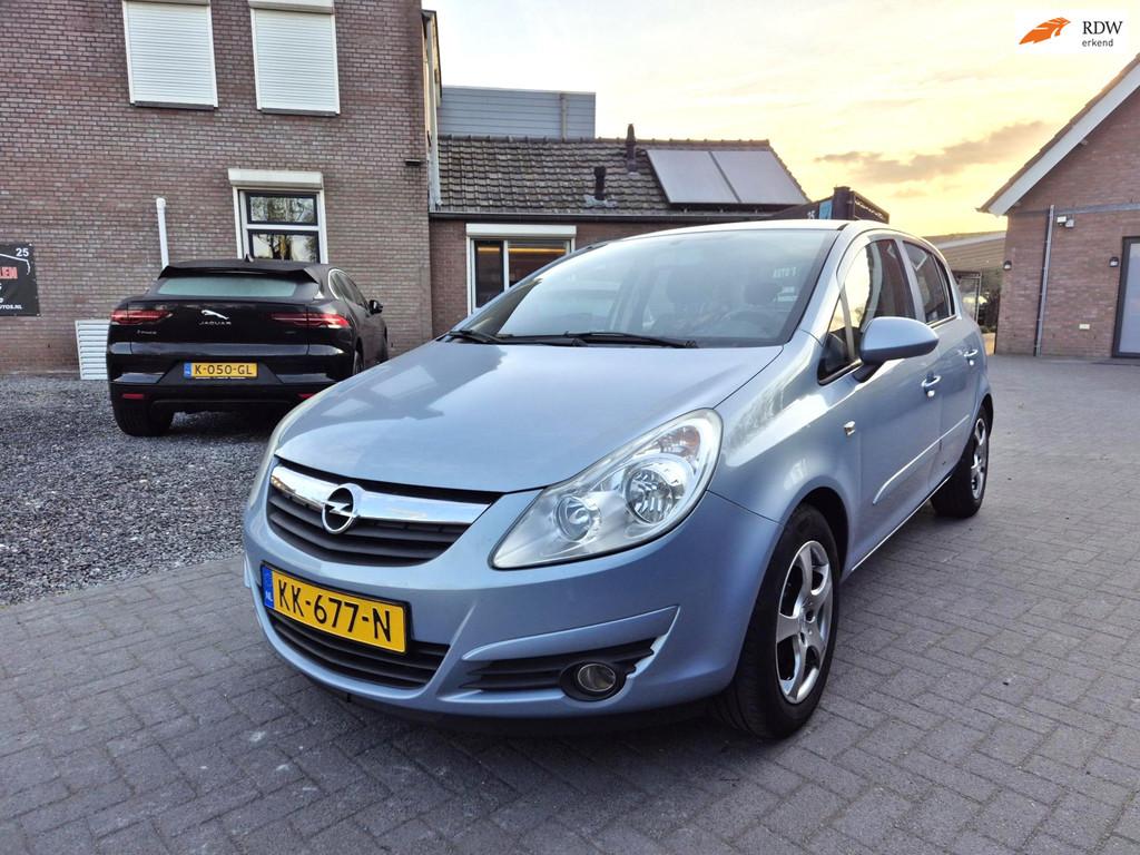 Opel Corsa 1.4-16V Business 5 Deurs Airco Cruise, Auto's, Opel, Voorwielaandrijving, Gebruikt, 4 cilinders, Blauw