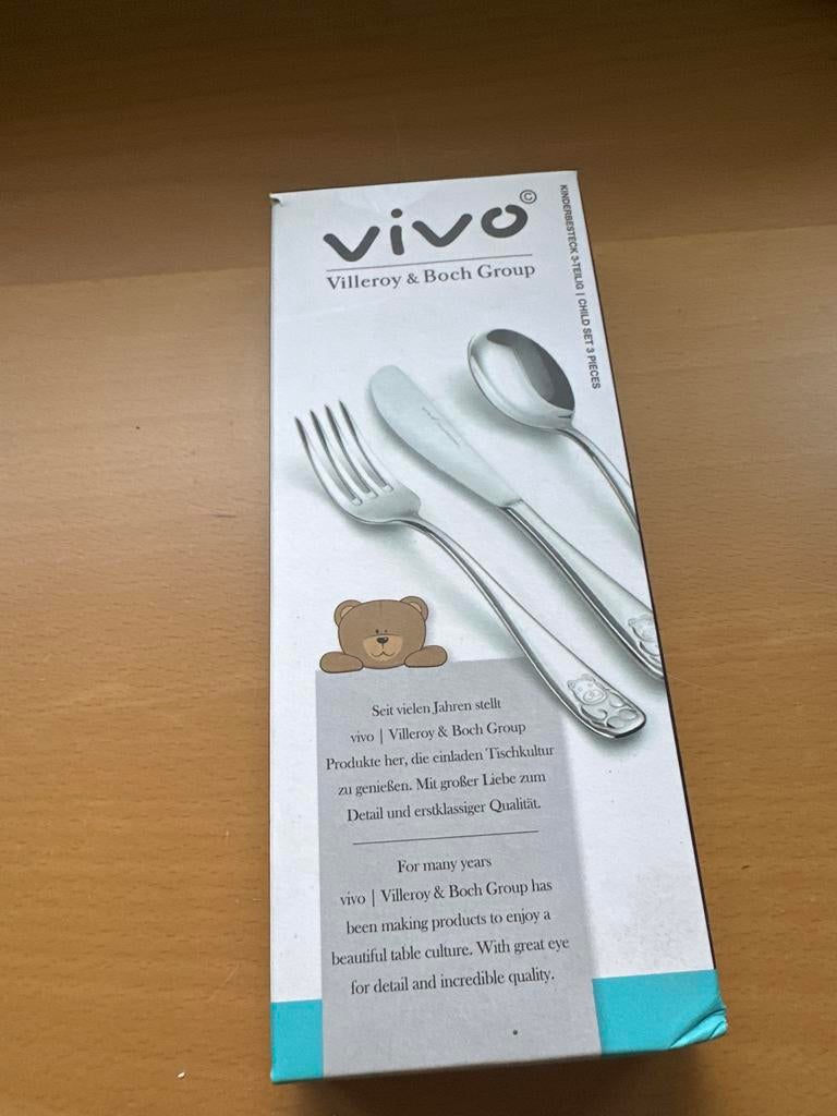 Villeroy & Boch Vivo Kinderbestekset 3-delig, Huis en Inrichting, Keuken | Bestek, Nieuw, Bestekset, Rvs of Chroom, Vaatwasserbestendig